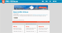 Desktop Screenshot of html5css3box.com