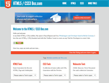 Tablet Screenshot of html5css3box.com